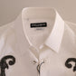 Dolce & Gabbana Italian Designer Slim Fit Tuxedo Shirt