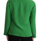 Armani Elegant Silk Long Sleeve Sweater in Lush Green