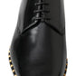 Dolce & Gabbana Elegant Studded Derby Formal Shoes