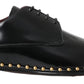 Dolce & Gabbana Elegant Studded Derby Formal Shoes