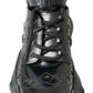 Dolce & Gabbana Elegant Black Leather Ankle Boots