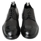 Dolce & Gabbana Elegant Derby Lace-Up Leather Shoes in Black