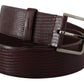 Dolce & Gabbana Elegant Dark Brown Leather Belt