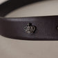 Dolce & Gabbana Elegant Dark Brown Leather Belt