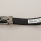 Dolce & Gabbana Elegant Black Leather Designer Belt