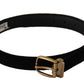 Dolce & Gabbana Chic Velvet Elegance Belt