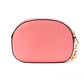 Michael Kors Jet Set Glam Tea Rose Leather Oval Crossbody Handbag Purse