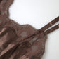 Dolce & Gabbana Silk Blend Camisole Top in Brown