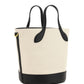 Bally Elegant Monogram Bucket Bag in Black & White