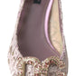 Dolce & Gabbana Elegant Pink Crystal Embellished Heels