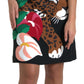 Dolce & Gabbana Elegant Jungle Motif Sheath Dress