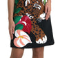 Dolce & Gabbana Elegant Jungle Motif Sheath Dress