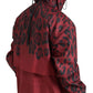 Dolce & Gabbana Radiant Red Leopard Print Hooded Jacket