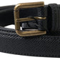 Dolce & Gabbana Elegant Black Italian Leather Belt