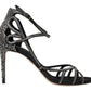 Dolce & Gabbana Elegant Keira Rhinestone Stiletto Sandals