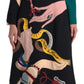 Dolce & Gabbana Elegant Multicolor Wool A-Line Dress