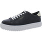 Womens Leather Flatform Casual And Fashion Sneakers