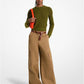 Stretch Organic Cotton Wide-Leg Cargo Pants