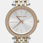 Michael Kors Silver Three Tone Stainless Steel Darci Mk3203 Women's Wristwatch 39 Mm