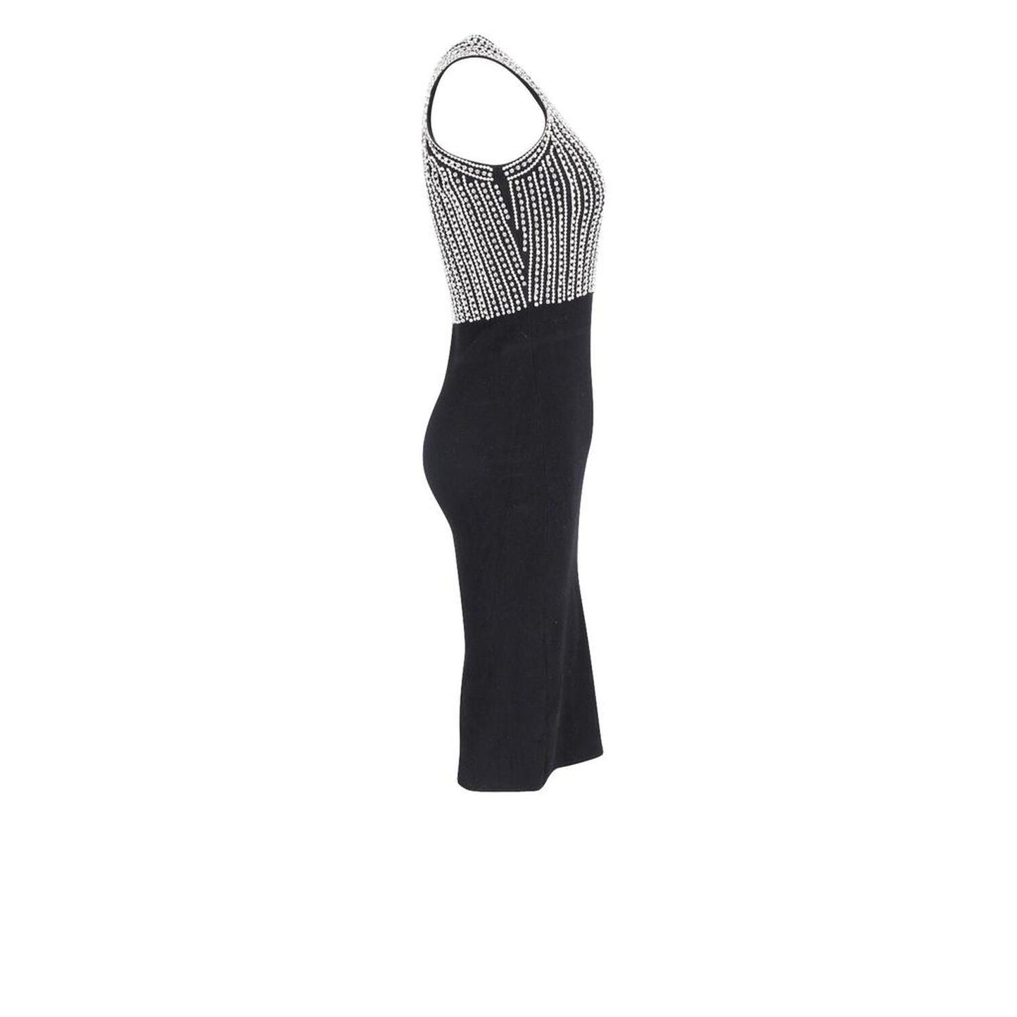 Michael Kors Embellished Sheath Dress in Black Viscose