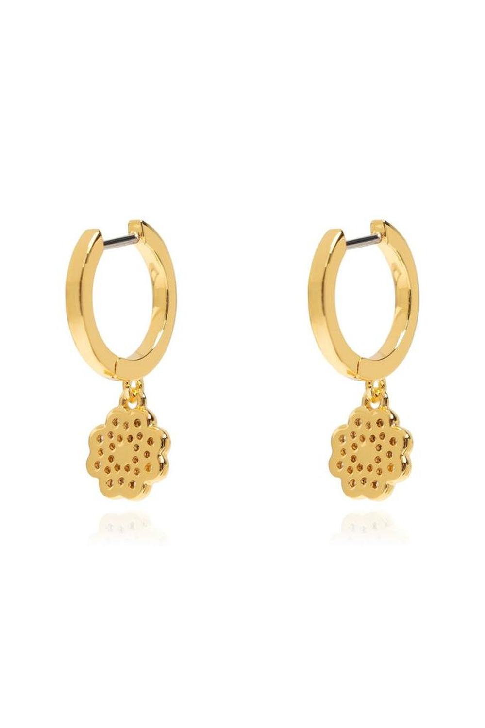 Kate Spade Heritage Bloom Huggie Drop Earrings