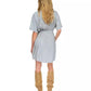 Women's Chambray Pleated-Back Shirtdress