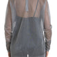 Dolce & Gabbana Elegant Gray Long Sleeve Mesh Top