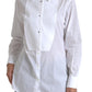 Dolce & Gabbana Elegant White Cotton Poplin Dress Shirt