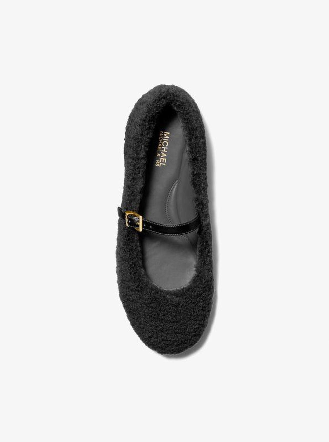 Mara Faux Shearling Ballet Flat