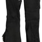 Dolce & Gabbana Elegant Leather Elbow Length Gloves with Fur Trim