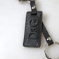 Dolce & Gabbana Elegant Black Leather Keyring Accessory