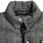 Dolce & Gabbana Elegant Chevron Knit Wool Blend Vest Jacket