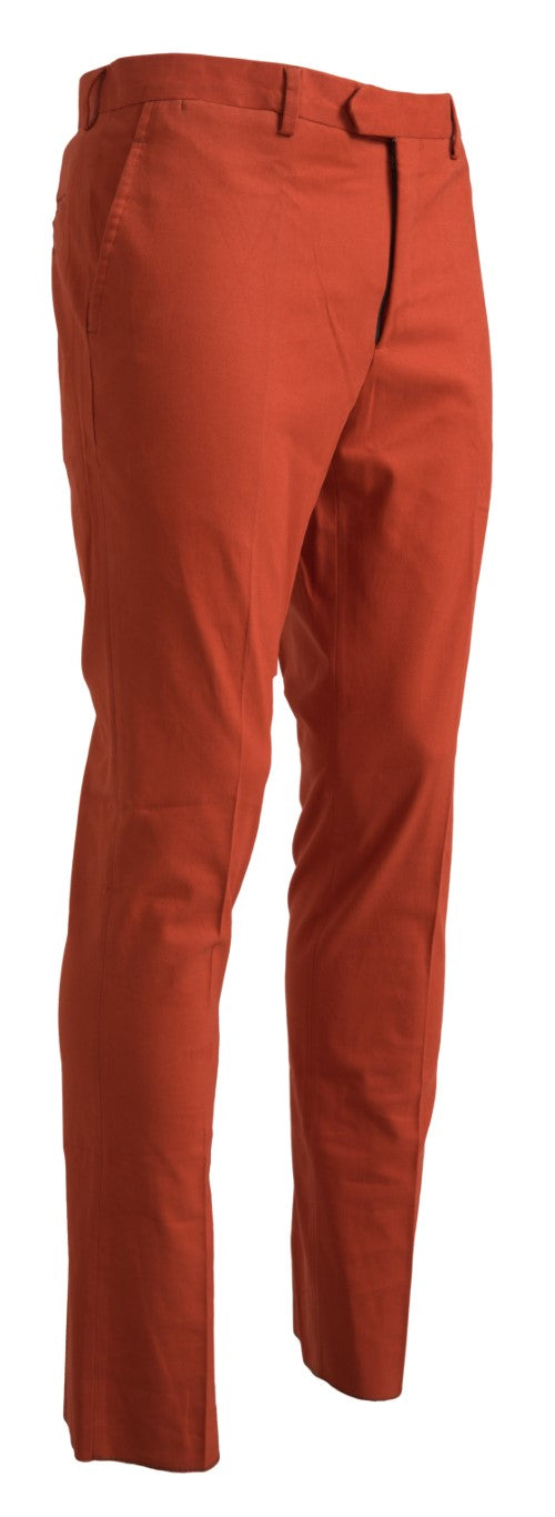 BENCIVENGA Elegant Orange Pure Cotton Pants