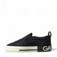 Dolce & Gabbana Elegant Quilted Black Canvas Sneakers