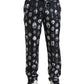 Dolce & Gabbana Elegant Silk Joggers with Religious Print