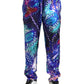 Dolce & Gabbana Multicolor Silk Jogger Pants