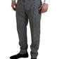 Dolce & Gabbana Elegant Skinny Wool Dress Pants in Grey