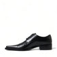 Dolce & Gabbana Elegant Black Leather Formal Flats