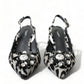 Dolce & Gabbana Crystal Leopard Slingback Heels Pumps