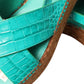 Dolce & Gabbana Elegant Green Espadrille Platform Sandals