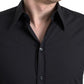 Dolce & Gabbana Elegant Slim Fit Black Cotton Dress Shirt