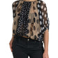 Dolce & Gabbana Elegant Polka Dot Silk Blouse