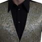 Dolce & Gabbana Elegant Gold Silk Formal Vest