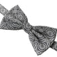 Dolce & Gabbana Elegant Black & White Silk Bow Tie