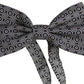 Dolce & Gabbana Elegant Black and White Silk Bow Tie