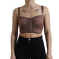 Dolce & Gabbana Elegant Cropped Silk Blend Top