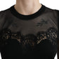 Dolce & Gabbana Elegant Lace Trim Sleeveless Tank Top