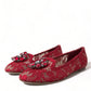 Dolce & Gabbana Elegant Floral Lace Vally Flats