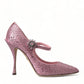 Dolce & Gabbana Enchanting Pink Crystal Pumps