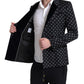 Dolce & Gabbana Elegant Geometric Patterned Slim Blazer